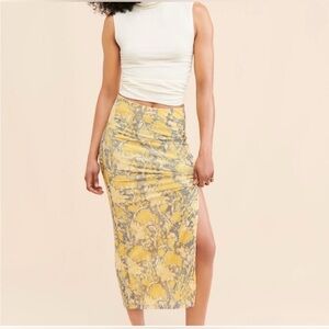 Free People Rosalie Floral Mesh Skirt Women’s XS